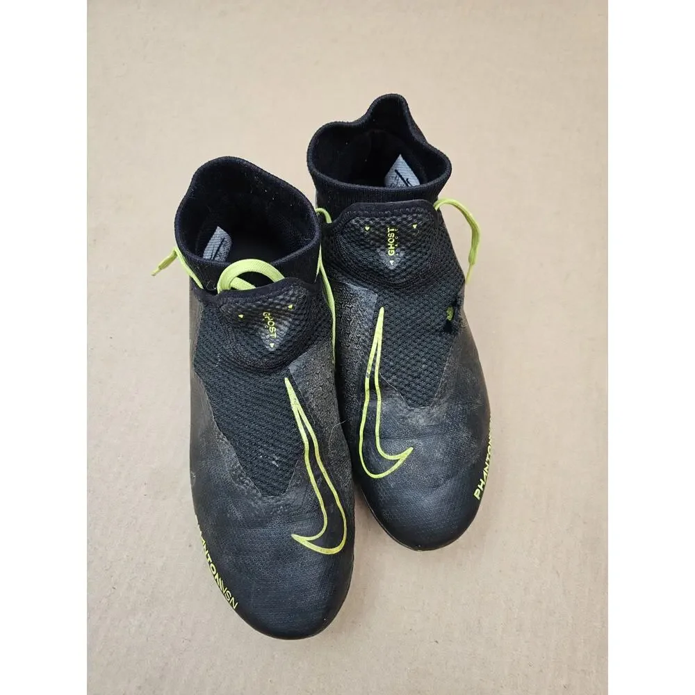 Nike Phantom Academy Artificial Grass Mens 8 Black Volt Soccer Cleats AO3258-007